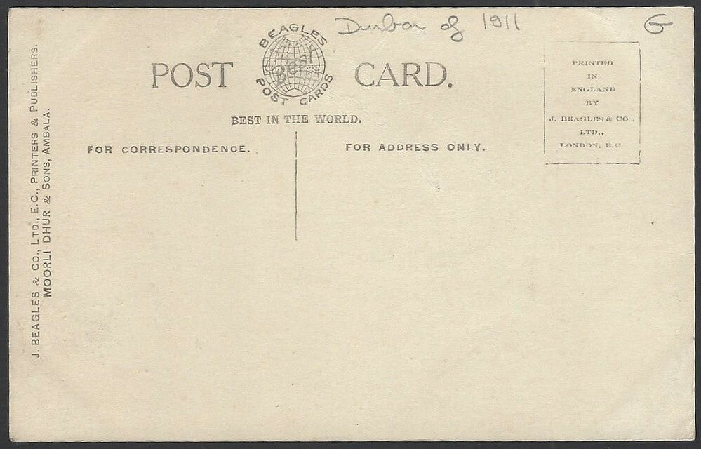 India 1911 Coronation Durbar real photo postcard