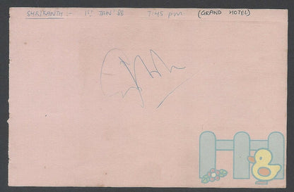 AOP Cricket RAVI SHASTRI & SHRIKANTH India autograph 