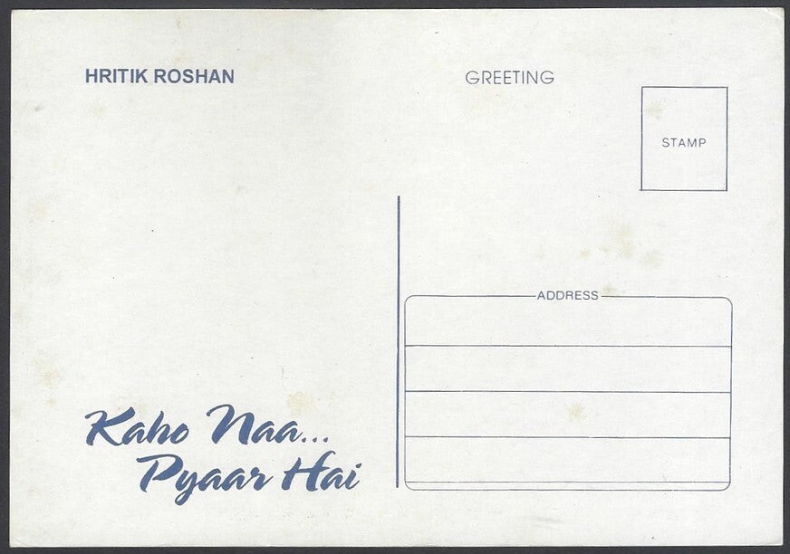 AOP India Bollywood vintage postcard - HRITHIK ROSHAN
