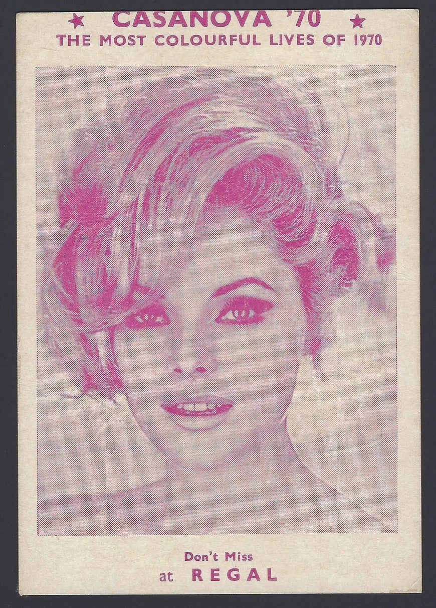 CASSANOVA ’70 James Bond 007 Satire movie publicity card India