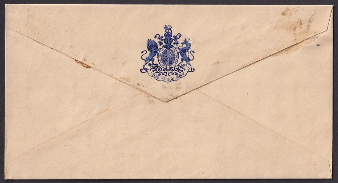 India crested cover with BRITISH GOVT crest to Nawab of Jungadh