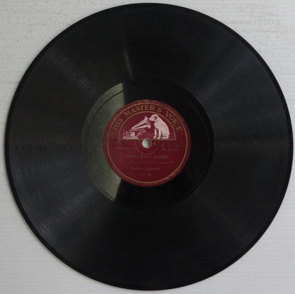 India 1930s HMV 78rpm record with Hindustani music by KALOO KUAWAL