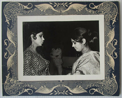 India Bollywood vintage photos incl Manoj Kumar. Card size 9” x 11” (3)