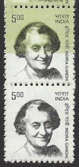 India 2000 Indira Gandhi 5R with background omitted MNH