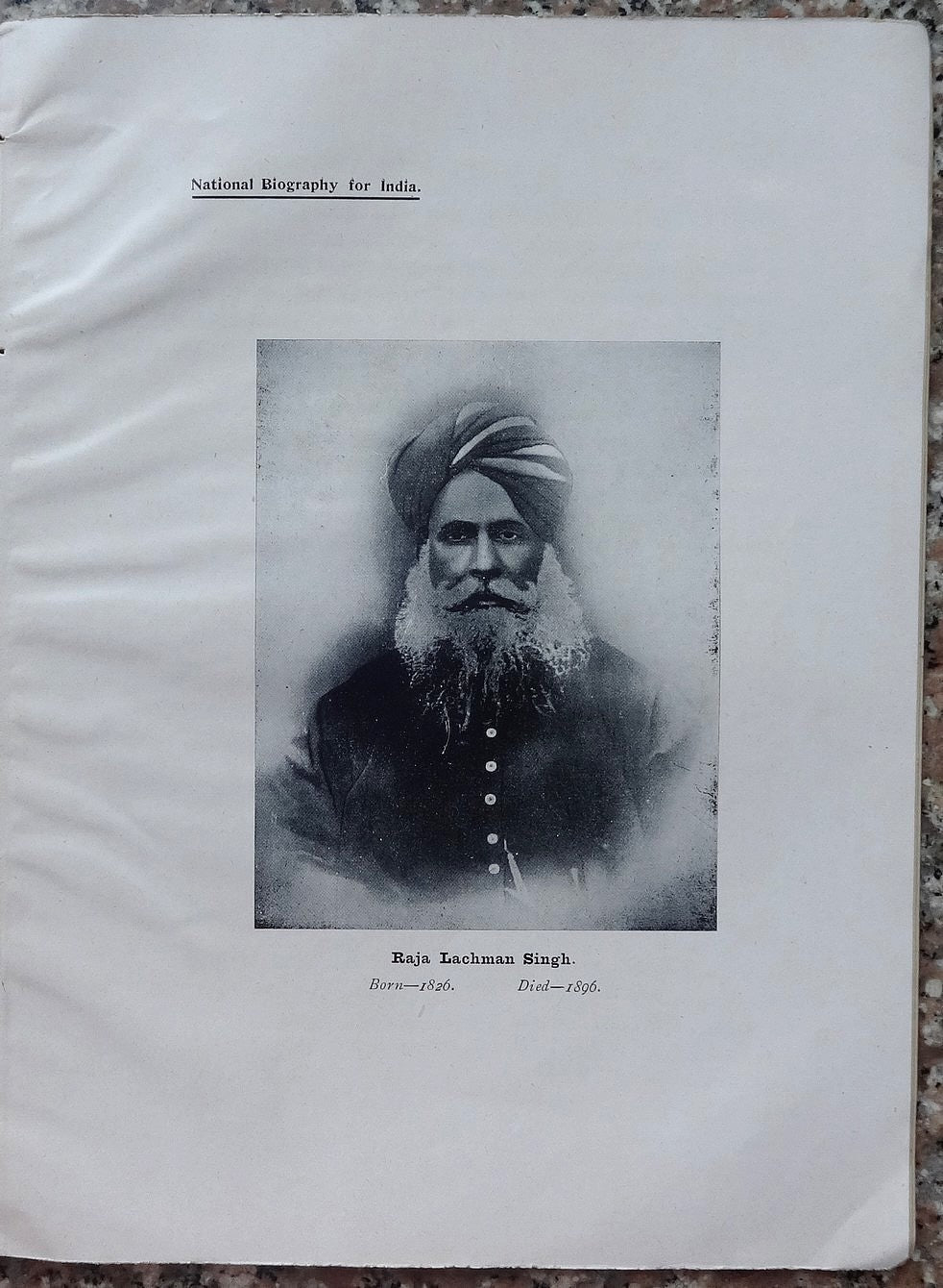 A National Biography of India Volume 3 1911 NO COVER 9 plates