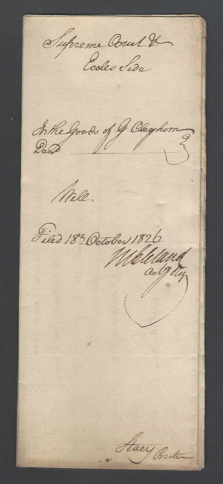 AOP India 1826 Supreme Court, Fort Williams, Calcutta document
