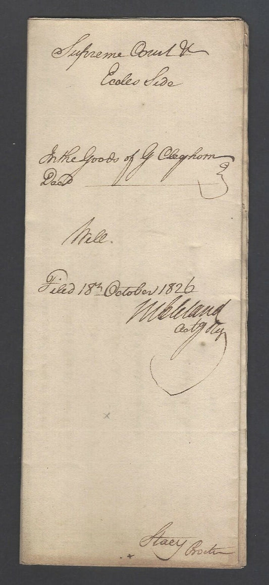AOP India 1826 Supreme Court, Fort Williams, Calcutta document