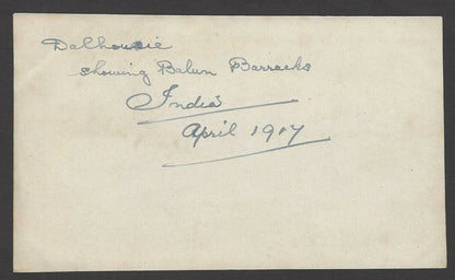 India 1917 photograph Balun Barracks Dalhousie 8.5cm x 13.5cm
