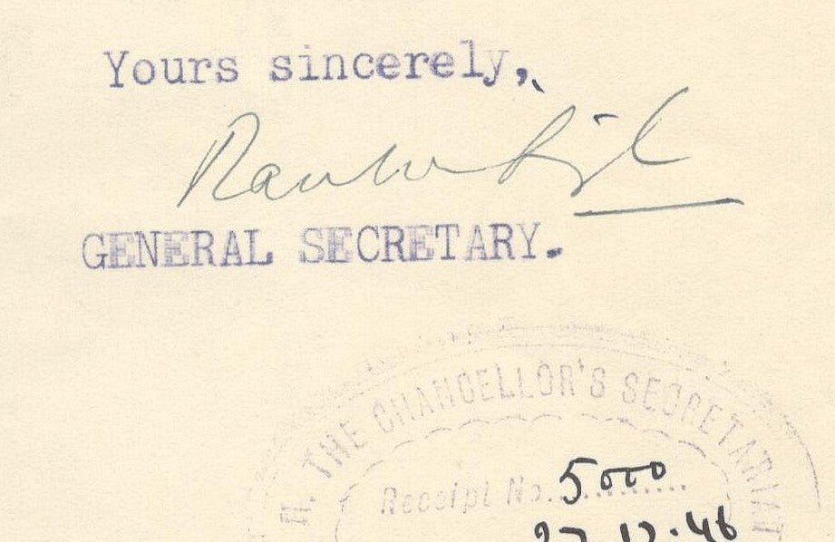 India 1946 crested letter CENTRAL INDIA & OTHER STATES GROUP / DHOLPUR
