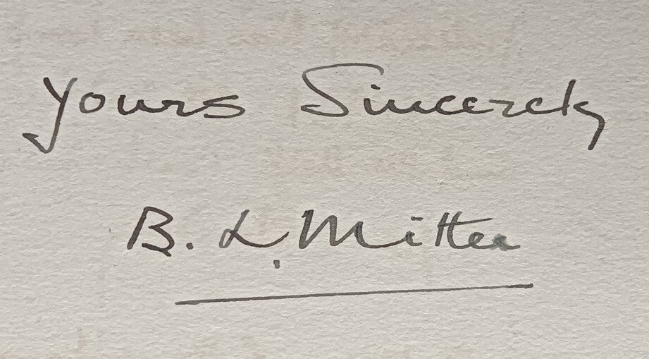 India 1941 crested letter ADVOCATE GENERAL / INDIA