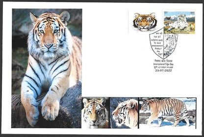 India 2022 International Tiger Day covers with labels (9)