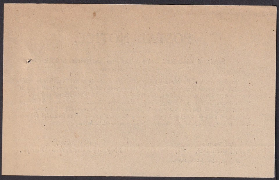 India 1929 POSTAL NOTICE : Distribution of POST & TELEGRAPH GUIDE