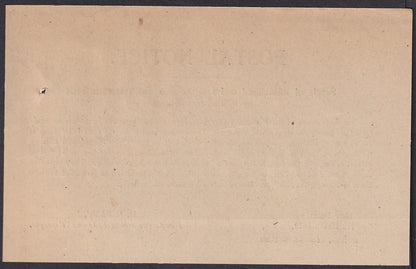 India 1929 POSTAL NOTICE : Distribution of POST & TELEGRAPH GUIDE