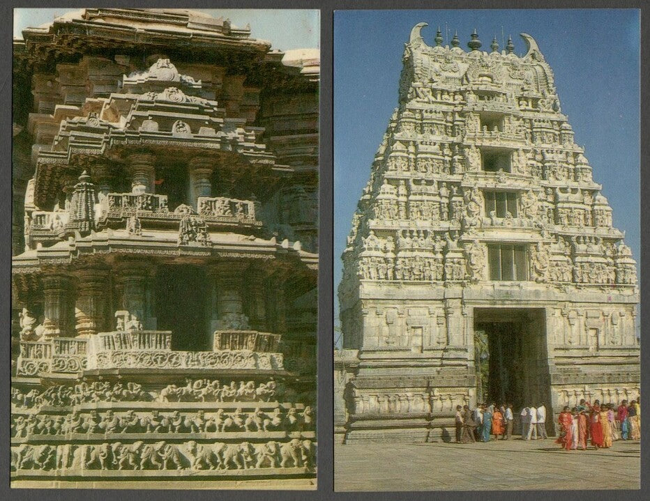 AOP India vintage postcards BELUR (10)