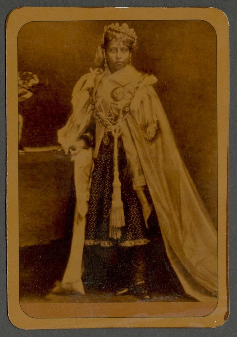 AOP India vintage look replica postcard Unidentified Princess