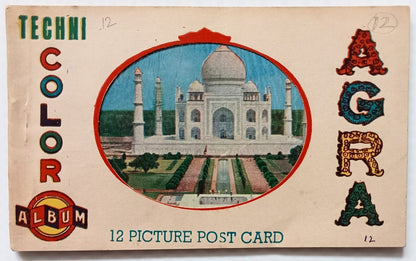AOP India AGRA vintage booklet of 12 postcards