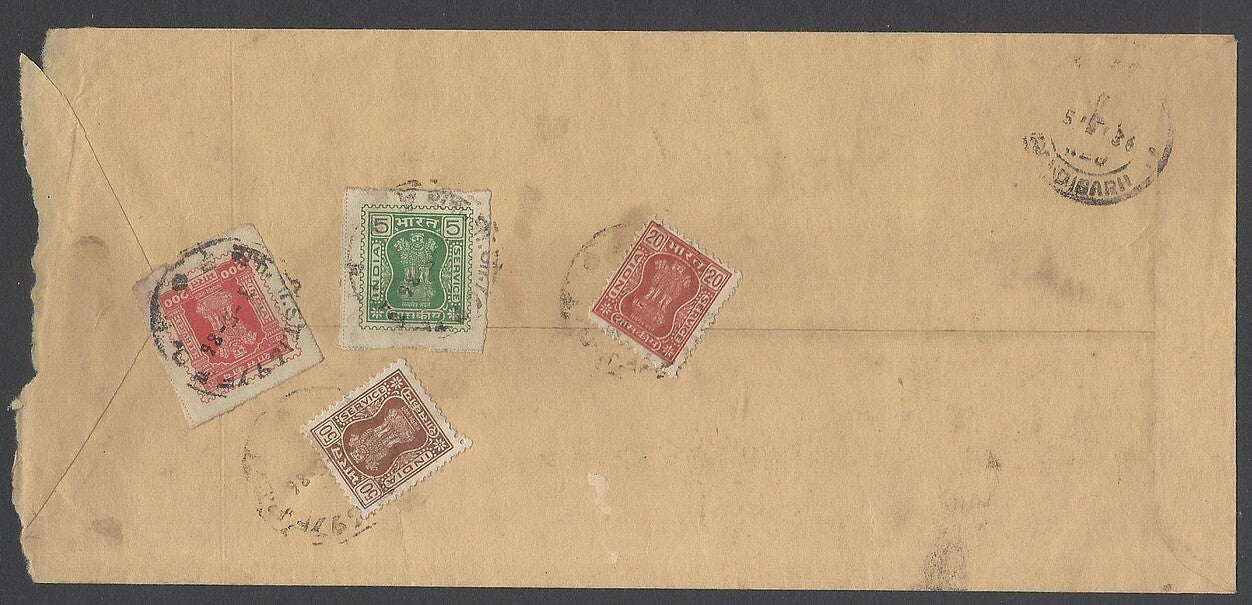 AOP India OIGS registered FPO covers with Official stamps (6)