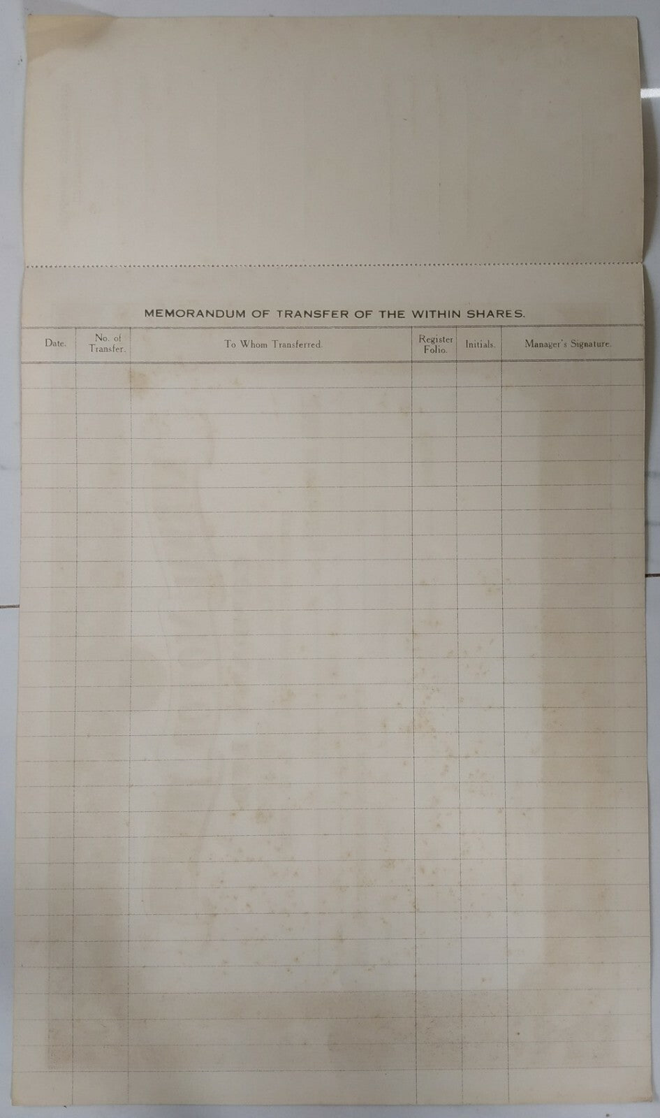 India 1930s KURWAI MOTOR TRANSPORT COMPANY LTD. share cerificate