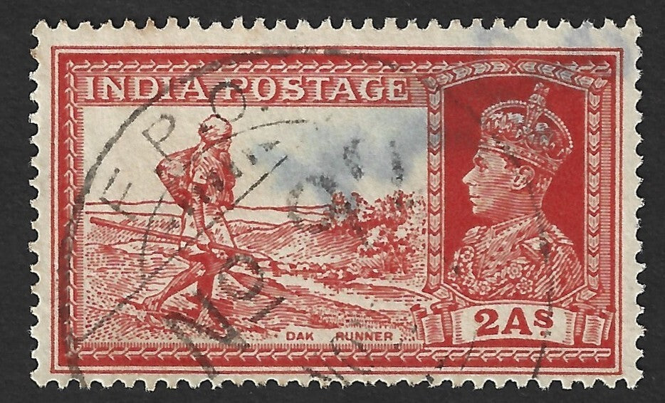 India KGVI 1937 2a Dak Runner canc. FPO 92 MENA, Egypt