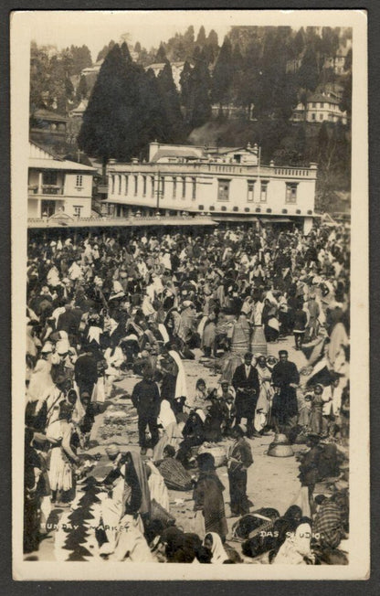 AOP India DARJEELING vintage real photo postcard