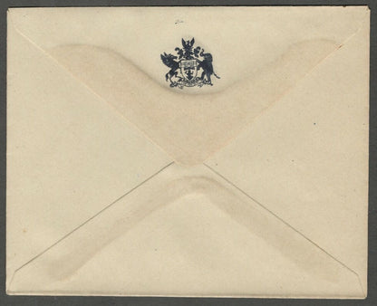 AOP India Unidentified State  herald crested envelope