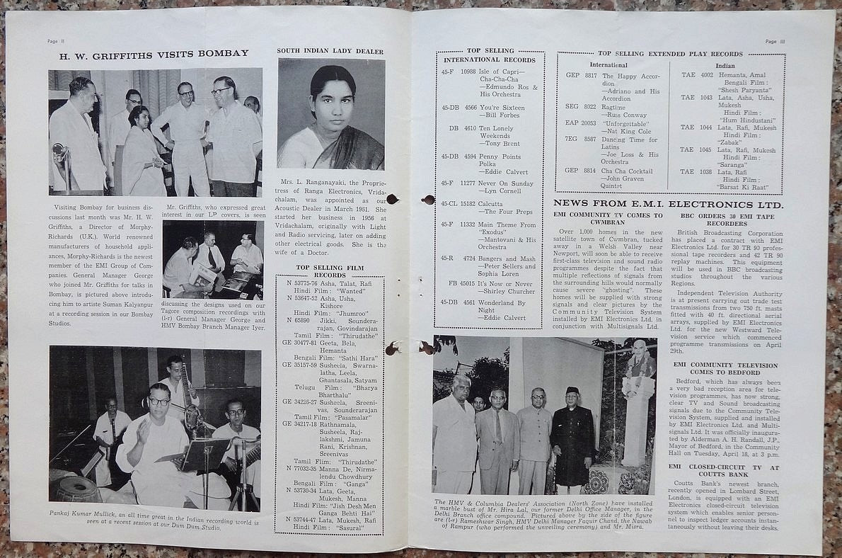 India THE VOICE June 1961 HMV Magazine - CLIFF RICHARD of Bombay