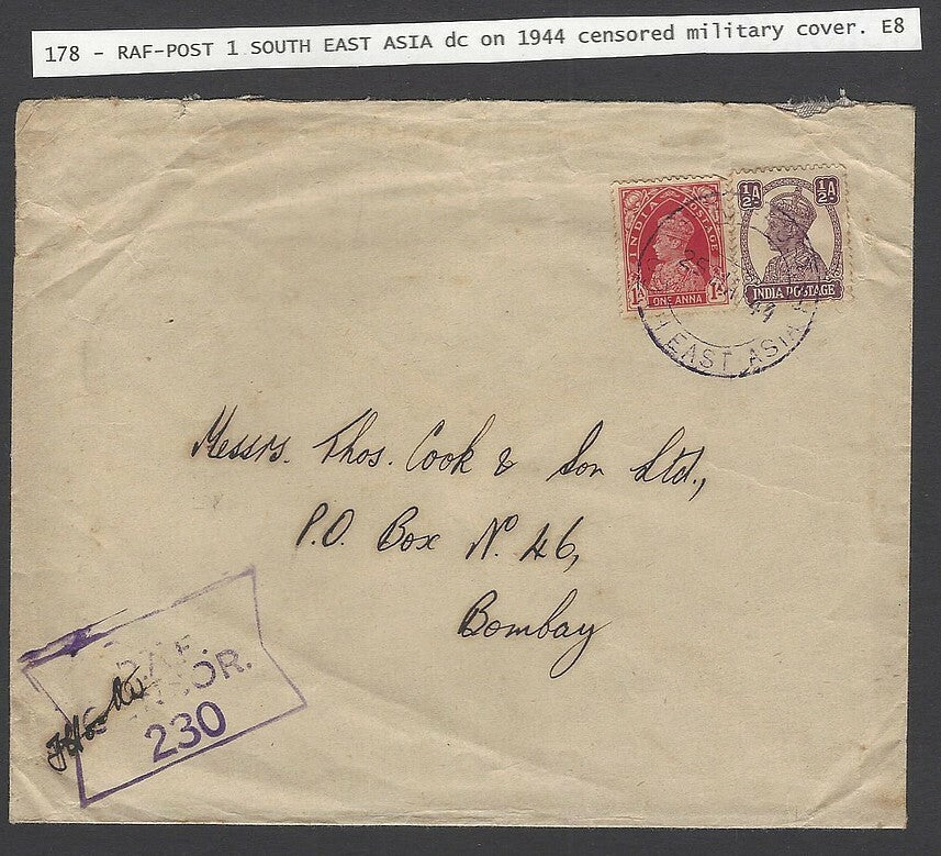 WW2 collection of RAF India & RAF South East Asia covers (9)