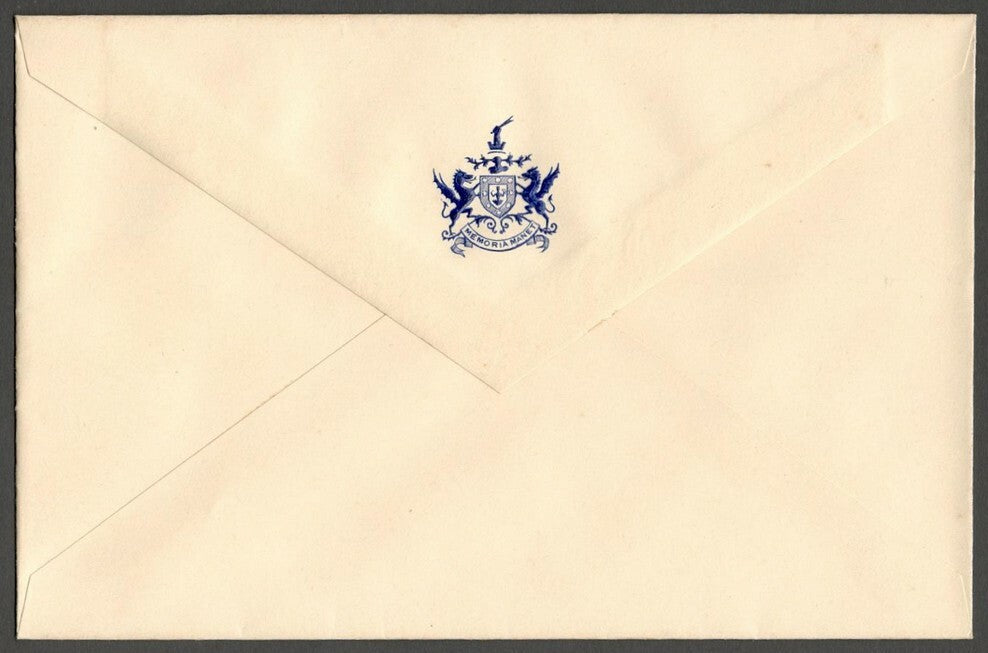 AOPIMT India Chhota Udepur State Rewa Kantha crested envelope Coat of Arms