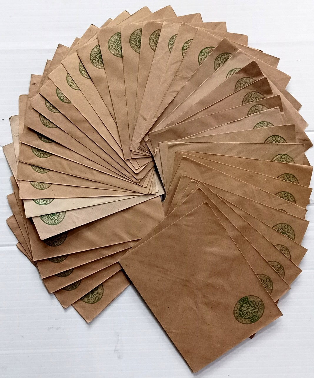 AOP India Hyderabad State 1948 1a4p envelopes unused x 100. HG #25 WHOLESALE