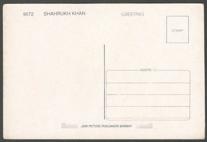 AOP India Bollywood SHAH RUKH KHAN vintage postcard 