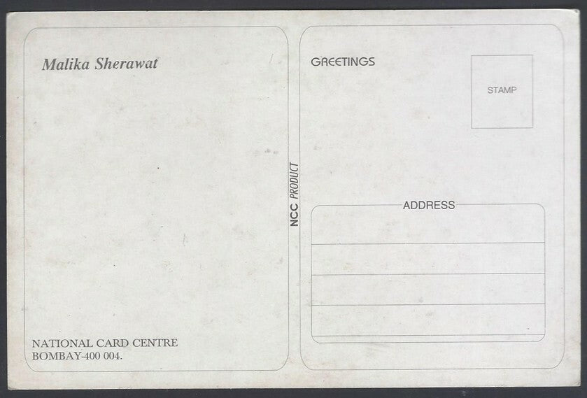 AOP India Bollywood MALLIKA SHERAWAT vintage postcard 