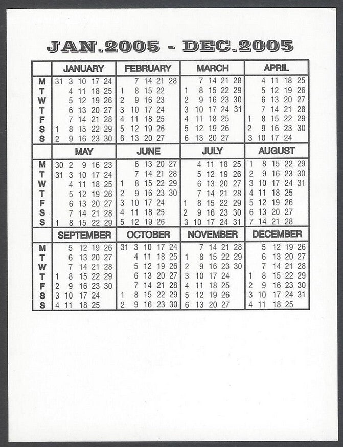 AOP2 India Bollywood 2005 Pocket Calendar - Rani Mukerji