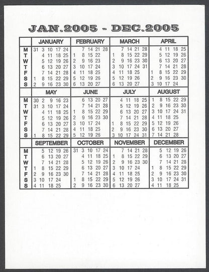 AOP2 India Bollywood 2005 Pocket Calendar - Rani Mukerji