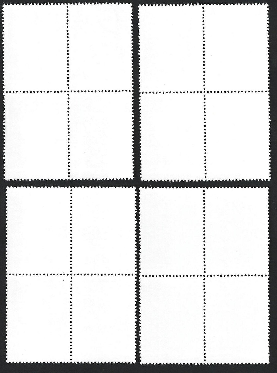 India 1981 Trees set of 4 MNH blocks of 4