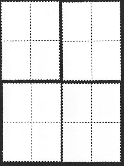 India 1981 Trees set of 4 MNH blocks of 4