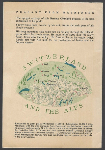 India 1950s-60s advertisement folder of ROCHE with Swiss Costumes