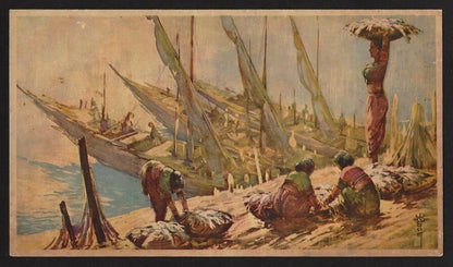India vintage artistic prints, etc (5)