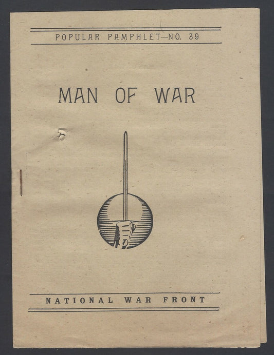 AOP India WW2 propaganda Man of War pamphlet