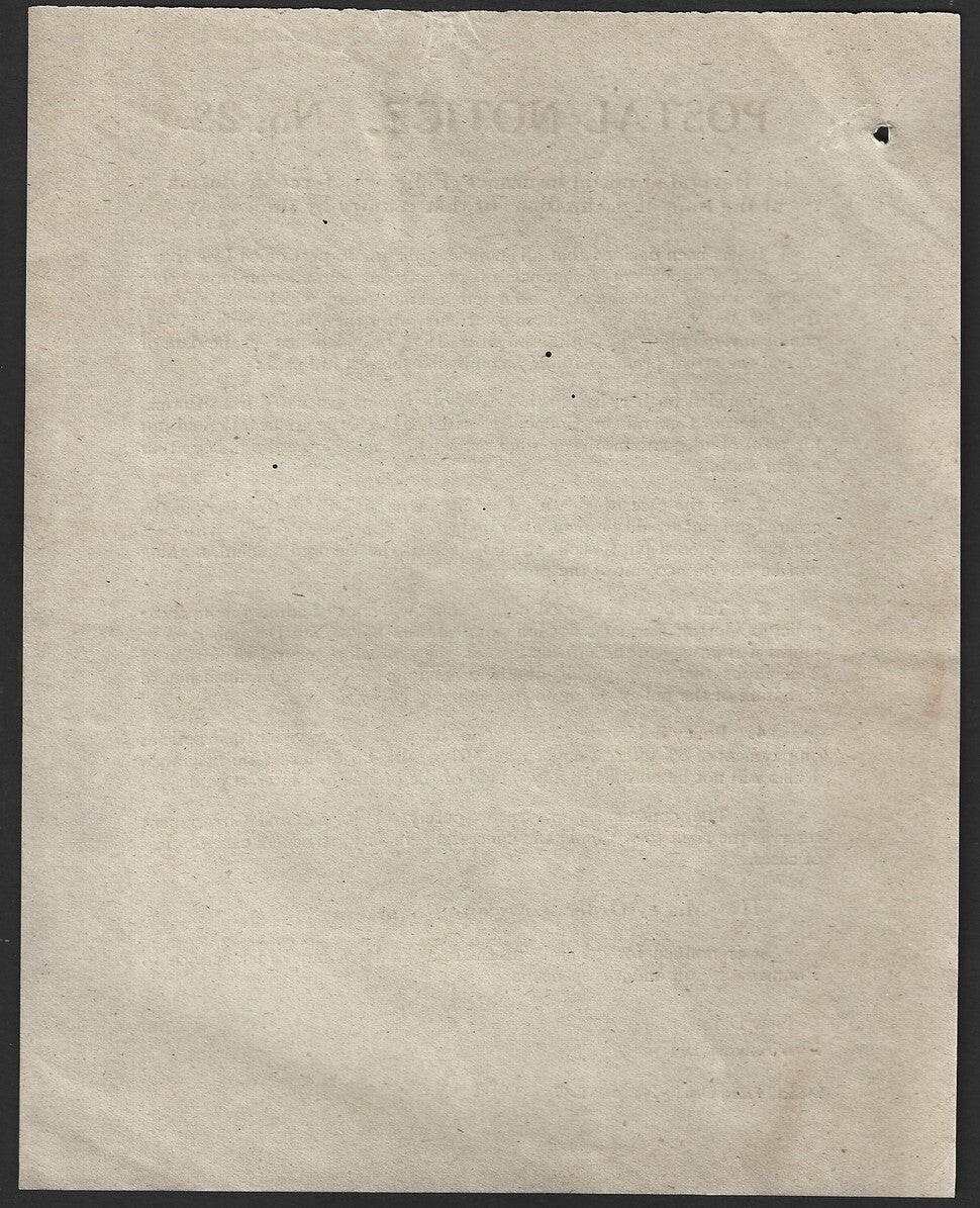 India POSTAL NOTICE #28 18th Aug 1947 Services to Romania & Burma + CIRCULAR #27