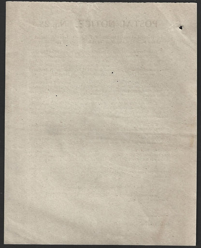 India POSTAL NOTICE #28 18th Aug 1947 Services to Romania & Burma + CIRCULAR #27
