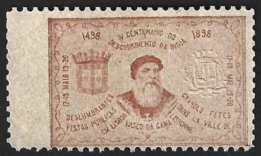 Portuguese India 400th Year of Discovery of India poster stamp