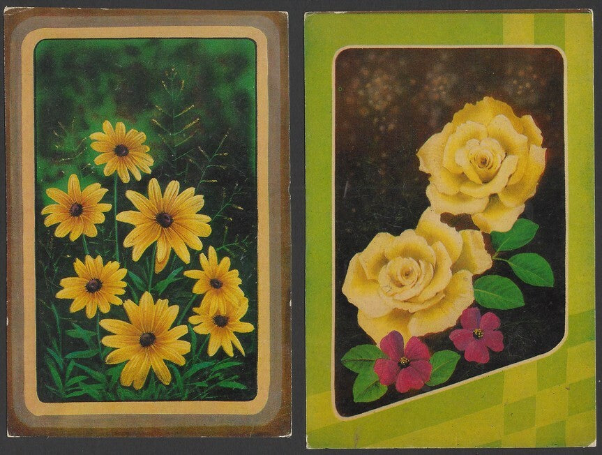 India Flowers vintage postcards (9)
