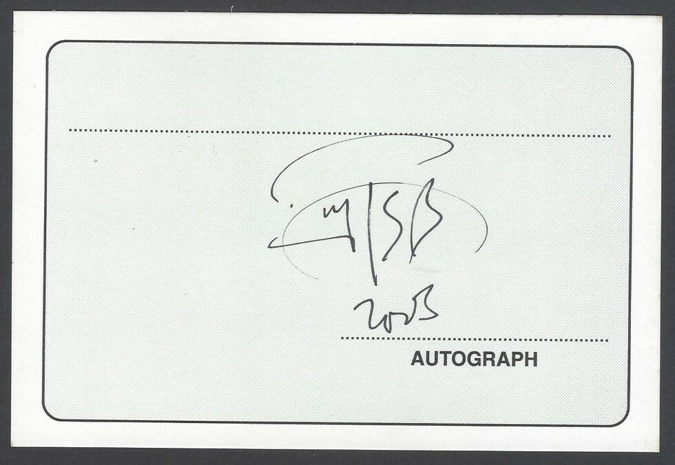 AOP India Srijato, Bengali Poet signed autograph card