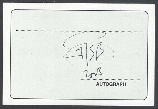 AOP India Srijato, Bengali Poet signed autograph card