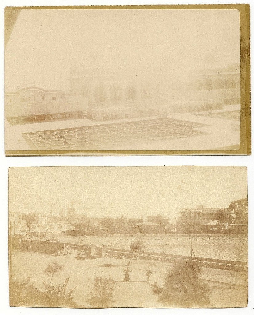 India 1880s albumins 2.5" x 4.25" Bombay & Agra x 6
