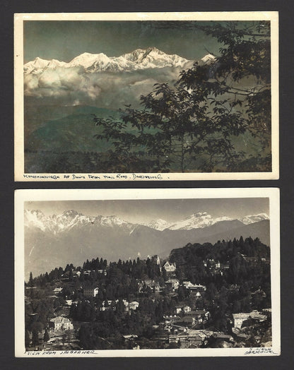 Darjeeling, India vintage postcards incl. 3 rppc (4)