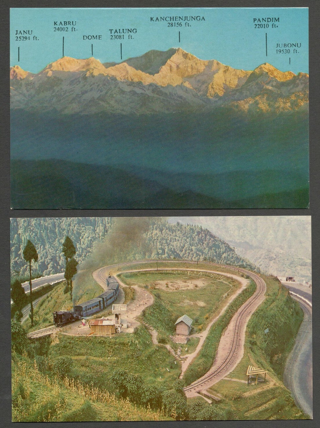 AOP India vintage postcards DARJEELING by Elar (10)