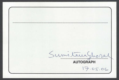AOP India Sumitara Ghosal, Poet signed autograph card