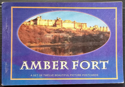 (AOP) India booklet of 12 vintage postcards AMBER FORT