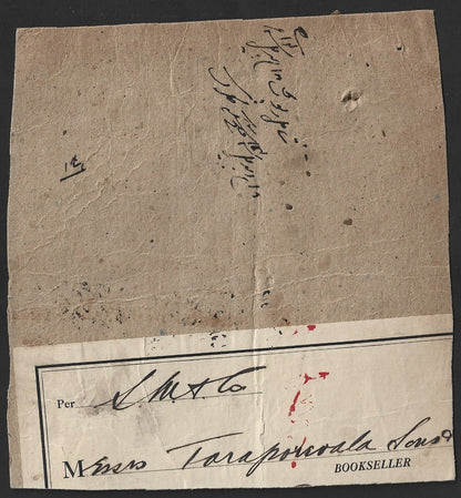 India 1914 VPP (Value Payable) parcel top